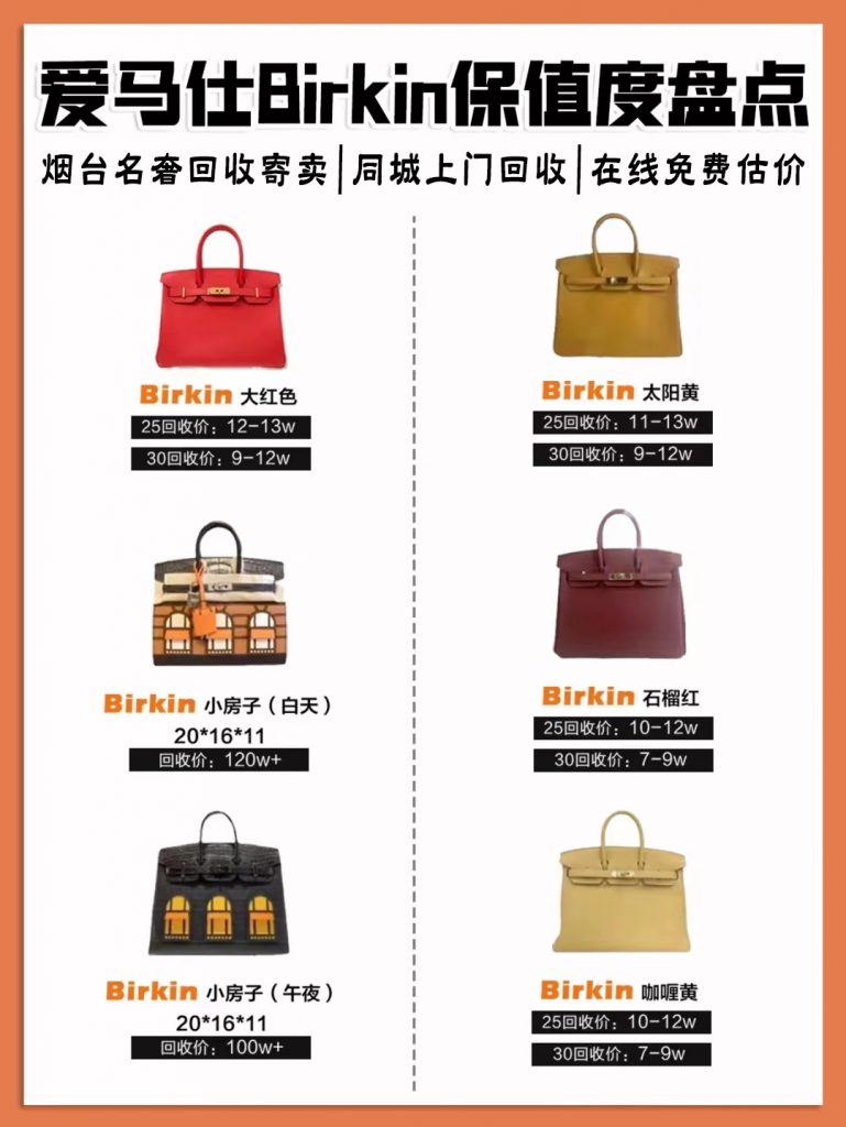 二手爱马仕包包回收行情