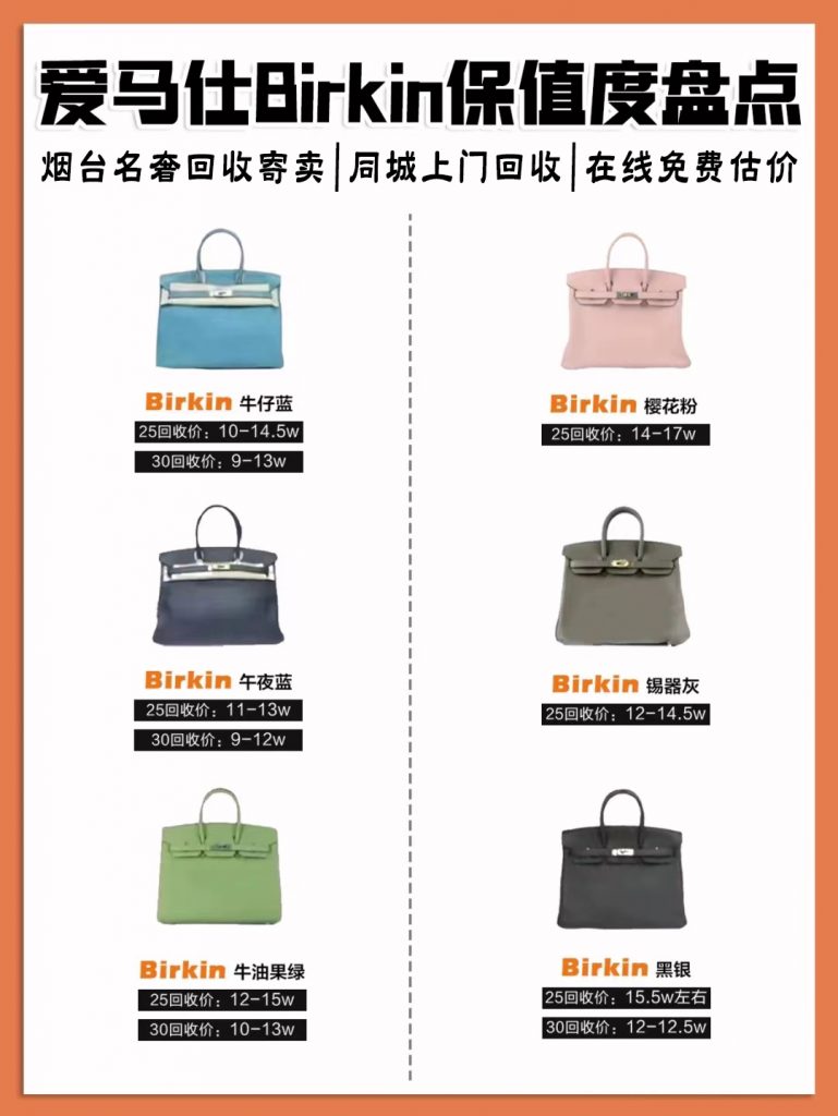 二手爱马仕包包回收行情